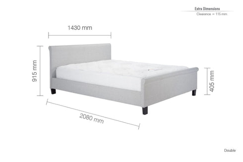 Stratus Bed Grey
